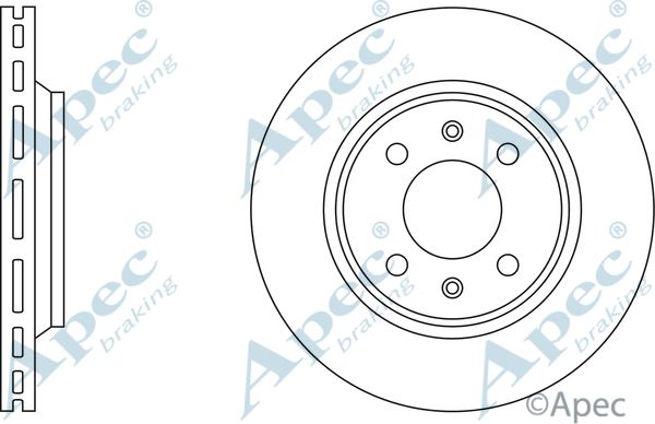 APEC BRAKING stabdžių diskas DSK564